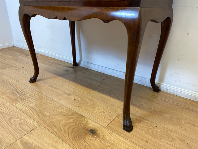 WMK I Eleganter 50er Jahre Sekretär mit ausziehbarer Schreibplatte I Schreibkommode Schreibtisch Schminkkommode Frisierkommode Schreibschrank Chippendale Vintage Mid-Century I Berlin München Frankfurt