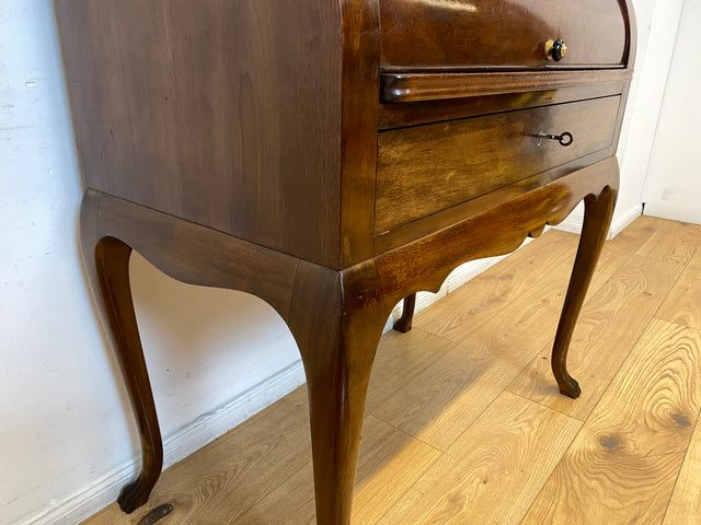 WMK I Eleganter 50er Jahre Sekretär mit ausziehbarer Schreibplatte I Schreibkommode Schreibtisch Schminkkommode Frisierkommode Schreibschrank Chippendale Vintage Mid-Century I Berlin München Frankfurt