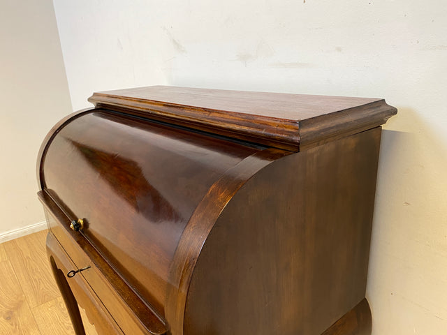 WMK I Eleganter 50er Jahre Sekretär mit ausziehbarer Schreibplatte I Schreibkommode Schreibtisch Schminkkommode Frisierkommode Schreibschrank Chippendale Vintage Mid-Century I Berlin München Frankfurt