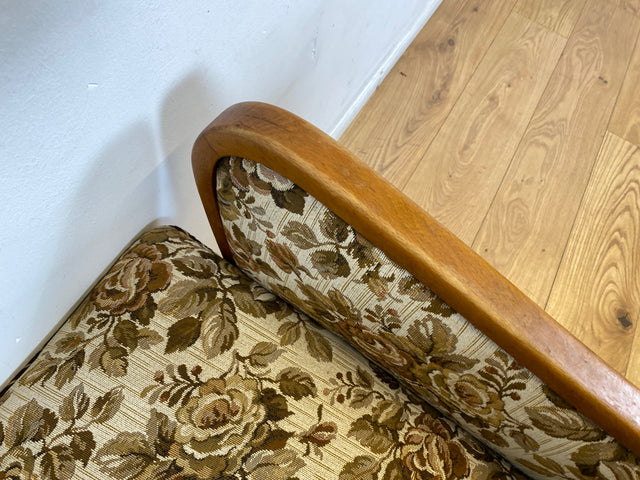 WMK I Versand 85€ I 1/2 Grandioser 50er Jahre Sessel mit floralem Originalbezug und Federkern I Clubsessel Armchair Sitzgarnitur Sitzgruppe Mid-Century Vintage 60er Blumenmuster Berlin Bremen Bayern