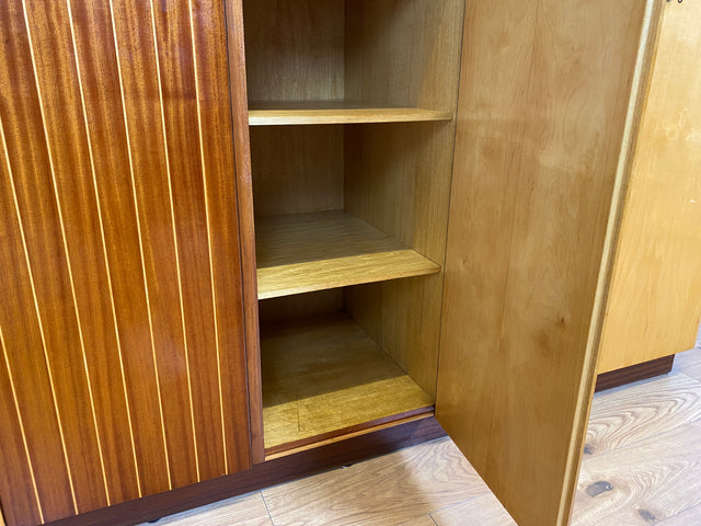 WMK # Formschöner und gut aufgeteilter 60er Jahre Kleiderschrank Modell Dominia von VEB Heidenau # Schrank Schlafzimmerschrank Wardrobe Wäscheschrank DDR Rockabilly Vintage 50er 60er Retro Mid-Century