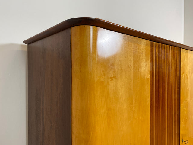 WMK # Formschöner und gut aufgeteilter 60er Jahre Kleiderschrank Modell Dominia von VEB Heidenau # Schrank Schlafzimmerschrank Wardrobe Wäscheschrank DDR Rockabilly Vintage 50er 60er Retro Mid-Century