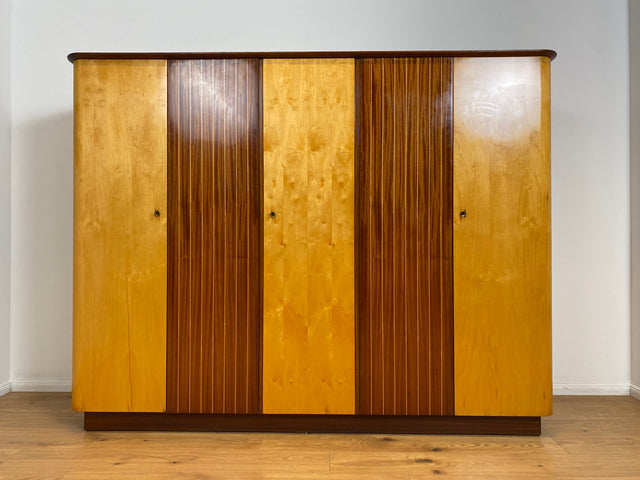 WMK # Formschöner und gut aufgeteilter 60er Jahre Kleiderschrank Modell Dominia von VEB Heidenau # Schrank Schlafzimmerschrank Wardrobe Wäscheschrank DDR Rockabilly Vintage 50er 60er Retro Mid-Century