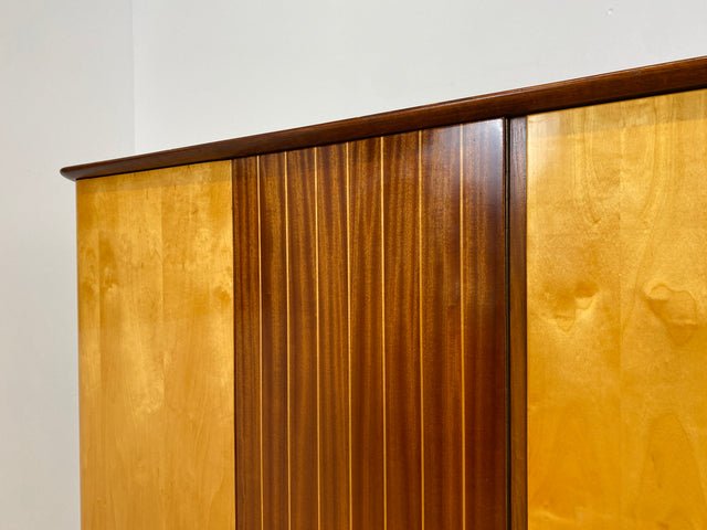 WMK # Formschöner und gut aufgeteilter 60er Jahre Kleiderschrank Modell Dominia von VEB Heidenau # Schrank Schlafzimmerschrank Wardrobe Wäscheschrank DDR Rockabilly Vintage 50er 60er Retro Mid-Century