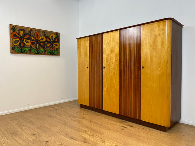 WMK # Formschöner und gut aufgeteilter 60er Jahre Kleiderschrank Modell Dominia von VEB Heidenau # Schrank Schlafzimmerschrank Wardrobe Wäscheschrank DDR Rockabilly Vintage 50er 60er Retro Mid-Century