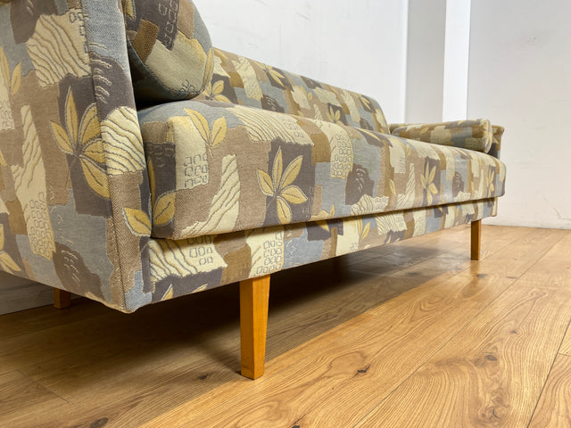 WMK I Stilvolles 60er Jahre Schlafsofa von VEB Hellerau mit freundlichem späterem Bezug und passenden Kissen I Sofa Couch Schlafcouch Klappcouch Daybed Sitzgarnitur Mid-Century Vintage Berlin Hof Ulm