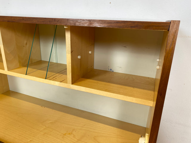 WMK I Stilvoller 70er Jahre Sekretär mit stabiler Schreibklappe und toller Maserung I Schreibschrank Desk Schreibkommode Schreibtisch Kommode Schrank Vintage Retro Mid-Century Berlin Dresden Hessen