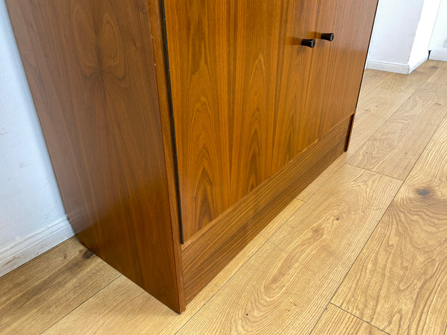 WMK I Stilvoller 70er Jahre Sekretär mit stabiler Schreibklappe und toller Maserung I Schreibschrank Desk Schreibkommode Schreibtisch Kommode Schrank Vintage Retro Mid-Century Berlin Dresden Hessen