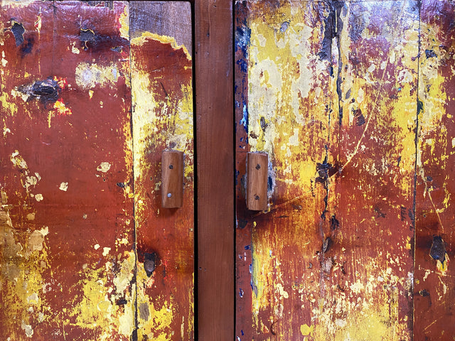 Boatwood by WMK I Besondere Kommode mit Schubladen I handgefertigt aus altem Bootsholz l ein Unikat aus massivem Teakholz I Schrank Sideboard Anrichte Wäschekommode Küchenschrank Cabinet Berlin Sylt