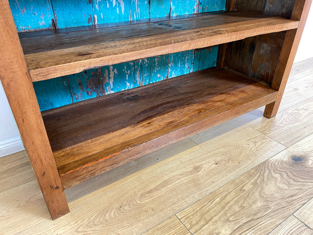 Boatwood by WMK I Wunderschönes Bücherregal mit Schubladen I Handmade Unikat aus altem Bootsholz I Teakholz massiv I Holzregal Regal Küchenregal Bücherschrank Raumtrenner Bootsmöbel Berlin Jena Usedom