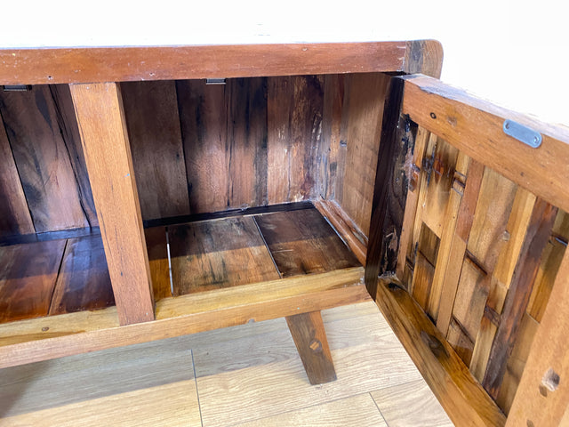 Boatwood by WMK I Detailreiche Kommode aus altem Bootsholz I handgefertigtes Unikat aus massivem Teakholz I Sideboard TV Lowboard TV-Bank Flurkommode Schuhschrank Bootsmöbel Berlin Rostock Stettin