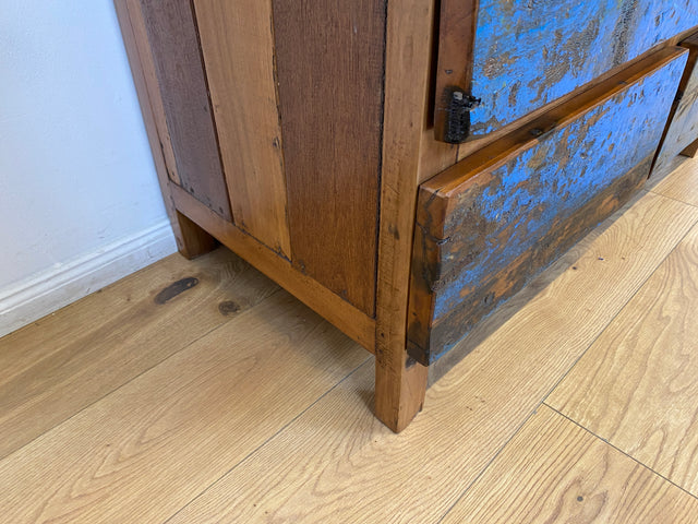Boatwood by WMK # Wunderschöne Kommode mit 6 Schubladen, ein aus altem Bootsholz handgefertigtes Unikat aus massivem Teakholz # Wäschekommode Sideboard Schrank Anrichte Wickelkommode Bootsmöbel Berlin