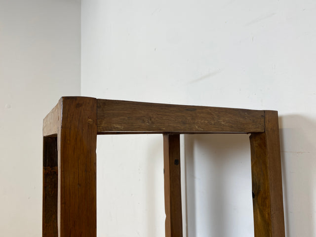 Boatwood by WMK I Einzigartiges schmales Regal aus altem Bootsholz in Originalfarben I Teakholz massiv I Holzregal Bücherregal Bücherschrank Küchenregal Badschrank Badregal Flurregal Berlin Kiel Bonn