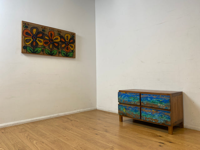 Boatwood by WMK I Besonders schöne handgefertigte Kommode aus altem Bootsholz mit Schubladen I Sideboard TV Lowboard Board Schubladenkommode Wäschekommode Fernsehschrank Berlin Leipzig Düsseldorf Ulm