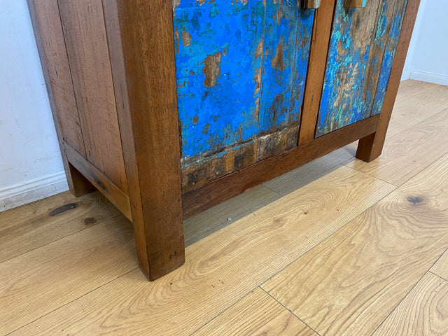 Boatwood by WMK I Einzigartige handgefertigte Kommode aus altem Bootsholz I Sideboard Anrichte Wäschekommode Fernsehschrank TV Lowboard Küchenschrank Bootsmöbel Schrank I Berlin Magdeburg Mannheim