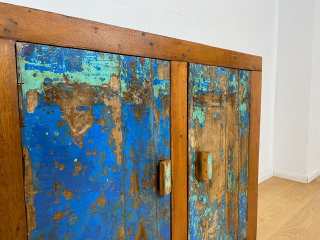 Boatwood by WMK I Einzigartige handgefertigte Kommode aus altem Bootsholz I Sideboard Anrichte Wäschekommode Fernsehschrank TV Lowboard Küchenschrank Bootsmöbel Schrank I Berlin Magdeburg Mannheim