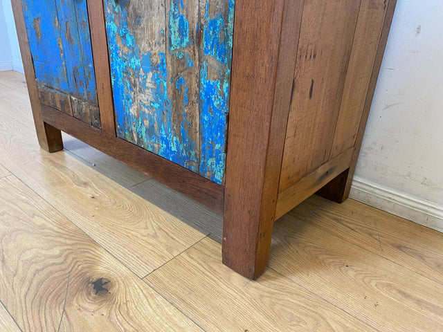 Boatwood by WMK I Einzigartige handgefertigte Kommode aus altem Bootsholz I Sideboard Anrichte Wäschekommode Fernsehschrank TV Lowboard Küchenschrank Bootsmöbel Schrank I Berlin Magdeburg Mannheim