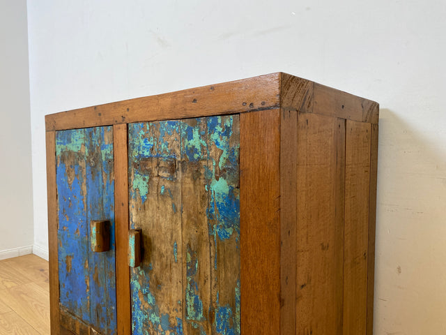 Boatwood by WMK I Einzigartige handgefertigte Kommode aus altem Bootsholz I Sideboard Anrichte Wäschekommode Fernsehschrank TV Lowboard Küchenschrank Bootsmöbel Schrank I Berlin Magdeburg Mannheim