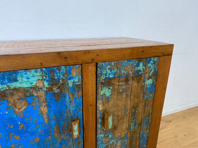 Boatwood by WMK I Einzigartige handgefertigte Kommode aus altem Bootsholz I Sideboard Anrichte Wäschekommode Fernsehschrank TV Lowboard Küchenschrank Bootsmöbel Schrank I Berlin Magdeburg Mannheim