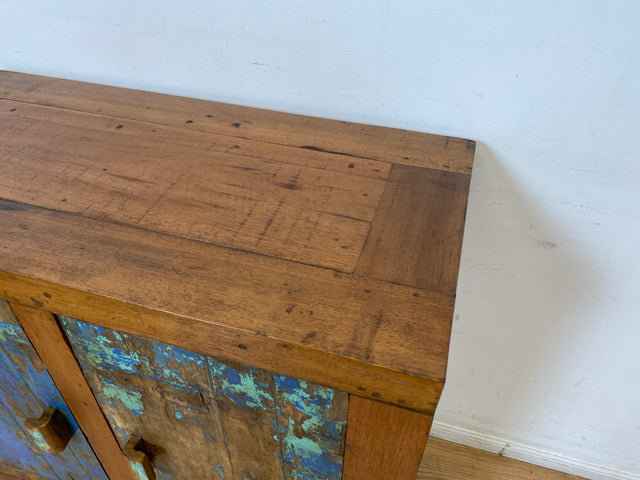 Boatwood by WMK I Einzigartige handgefertigte Kommode aus altem Bootsholz I Sideboard Anrichte Wäschekommode Fernsehschrank TV Lowboard Küchenschrank Bootsmöbel Schrank I Berlin Magdeburg Mannheim