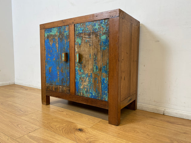 Boatwood by WMK I Einzigartige handgefertigte Kommode aus altem Bootsholz I Sideboard Anrichte Wäschekommode Fernsehschrank TV Lowboard Küchenschrank Bootsmöbel Schrank I Berlin Magdeburg Mannheim