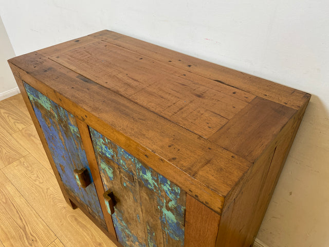 Boatwood by WMK I Einzigartige handgefertigte Kommode aus altem Bootsholz I Sideboard Anrichte Wäschekommode Fernsehschrank TV Lowboard Küchenschrank Bootsmöbel Schrank I Berlin Magdeburg Mannheim