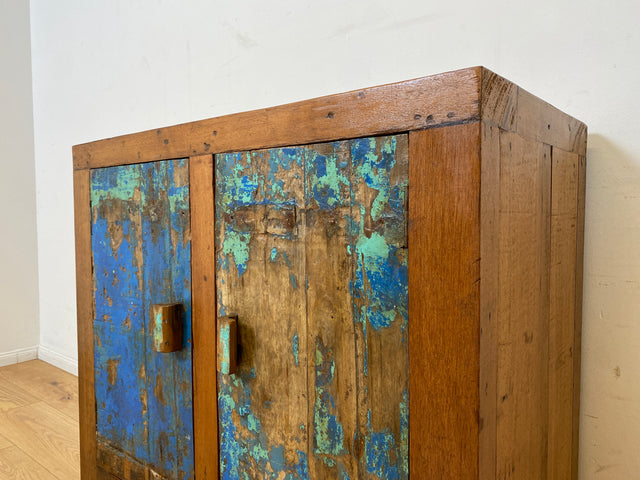 Boatwood by WMK I Einzigartige handgefertigte Kommode aus altem Bootsholz I Sideboard Anrichte Wäschekommode Fernsehschrank TV Lowboard Küchenschrank Bootsmöbel Schrank I Berlin Magdeburg Mannheim