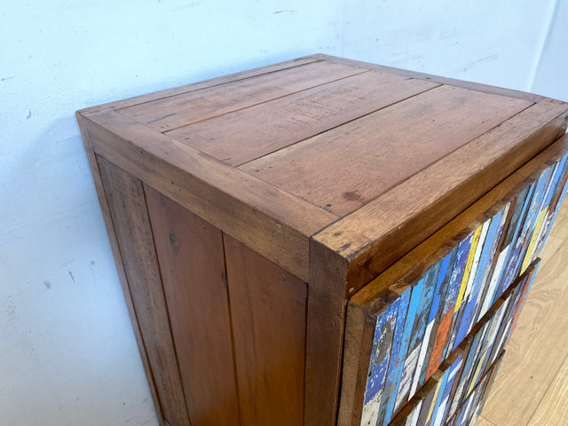 Boatwood by WMK I Besondere Kommode handgefertigt aus altem Bootsholz mit Schubladen