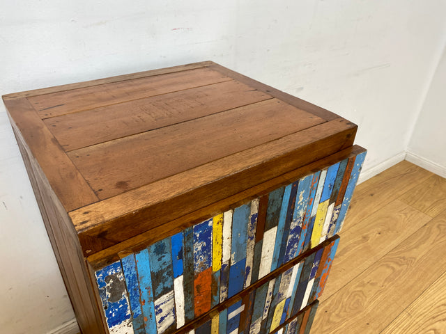 Boatwood by WMK I Besondere Kommode handgefertigt aus altem Bootsholz mit Schubladen