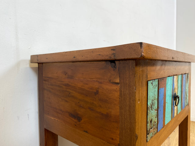 Boatwood by WMK I Schöne Kommode handgefertigt aus altem Bootsholz in Originalfarben