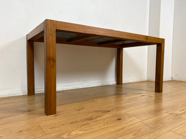 Boatwood by WMK I Meeresblauer 170x90cm großer Esstisch handgefertigt aus altem Bootsholz in Originalfarben