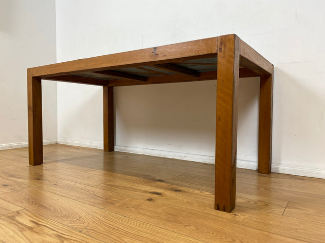 Boatwood by WMK I Meeresblauer 170x90cm großer Esstisch handgefertigt aus altem Bootsholz in Originalfarben