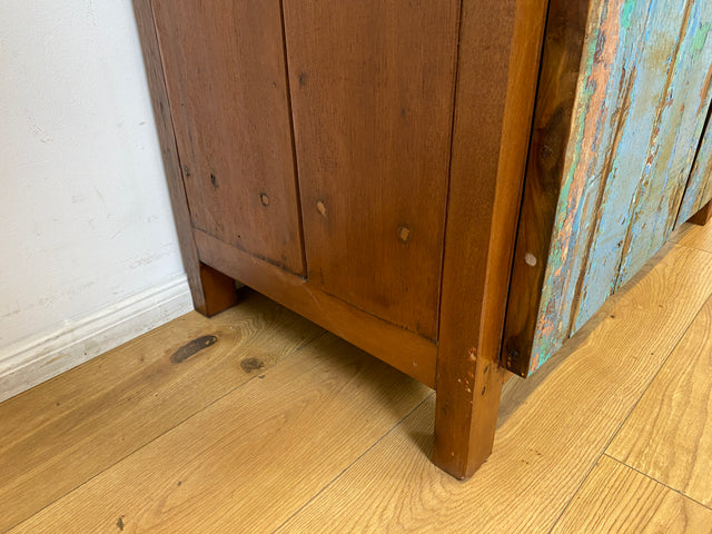 Boatwood by WMK I Nachhaltige & handgefertigte Kommode aus altem Bootsholz mit Schubladen I Teakholz Sideboard TV Lowboard Anrichte Schubladenkommode Wäschekommode Fernsehschrank I Berlin NRW Bayern