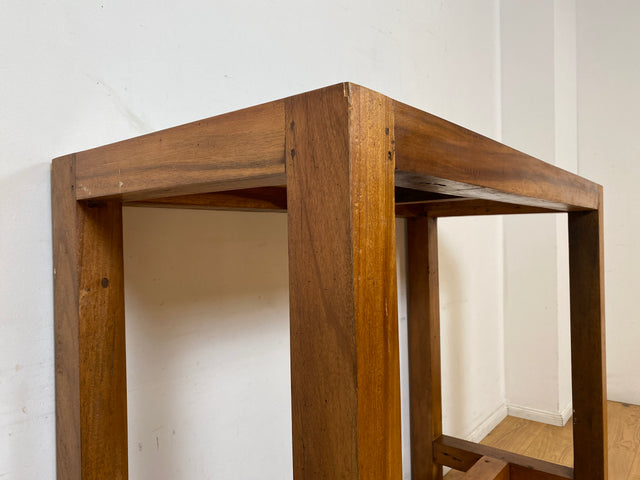 Boatwood by WMK I Outdoor geeigneter 130x60cm großer Stehtisch handgefertigt aus altem Bootsholz