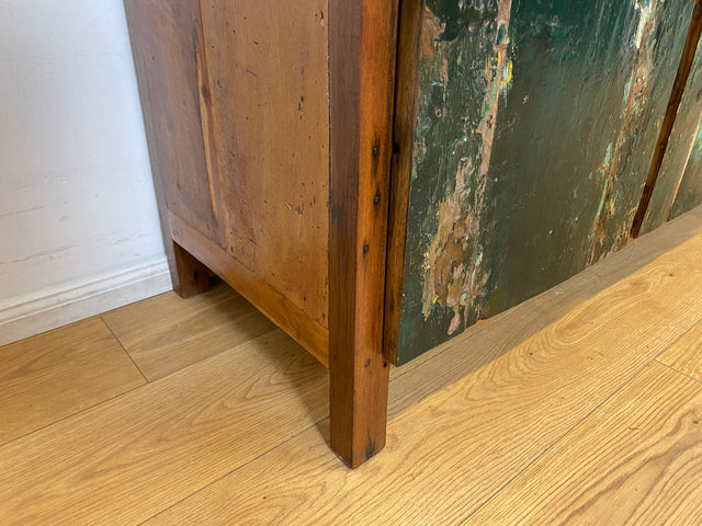 Boatwood by WMK I Einzigartiges Sideboard handgefertigt aus altem Bootsholz in Originalfarben I Teakholz massiv I Schrank Kommode Anrichte Büfett Buffet Chest Wäschekommode I Berlin Dresden Frankfurt