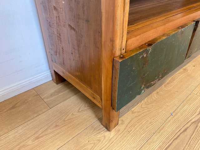 Boatwood by WMK I Besonders schönes TV Lowboard mit Schubladen & Fach I handgefertigt aus altem Bootsholz I Teakholz massiv I Sideboard Kommode Bank Rack Stand Fernsehkommode Berlin Stuttgart Bochum