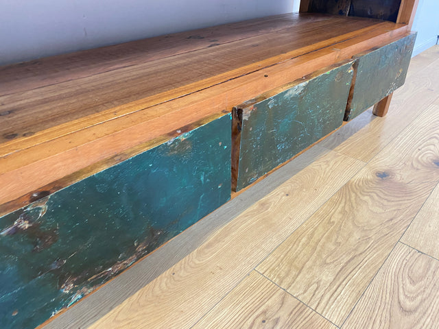 Boatwood by WMK I Besonders schönes TV Lowboard mit Schubladen & Fach I handgefertigt aus altem Bootsholz I Teakholz massiv I Sideboard Kommode Bank Rack Stand Fernsehkommode Berlin Stuttgart Bochum