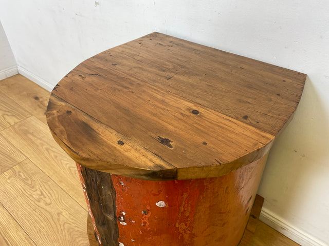 Boatwood by WMK I Einzigartiges Weinregal für 15 Flaschen handgefertigt aus echtem Fischerboot in Originalfarben