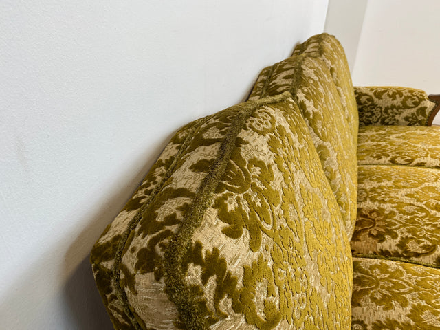 WMK # Wunderschönes Chippendale Sofa mit hochwertigem Brokat Bezug & Gold Braun & handverziertem Holzrahmen # Couch 3-Sitzer 3er Liege Sitzgarnitur Stilmöbel Barock Rokoko Vintage Berlin München Kiel