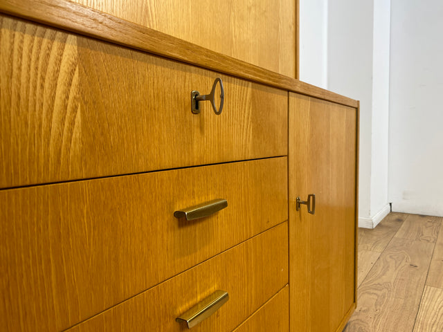 WMK I DDR Designer Schreibschrank 605 von Bruno Knoblauch für VEB Hellerau aus 1968 in Esche I Sekretär Bücherregal Regal Highboard Regalwand Bücherschrank Mid-Century Vintage I Berlin Bremen Essen