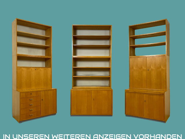 WMK I DDR Designer Highboard 605 von Bruno Knoblauch für VEB Hellerau aus 1968 in Esche I Bücherschrank Bücherregal Regal Regalwand Stringregal Kommode Mid-Century Vintage I Berlin Stuttgart Münster