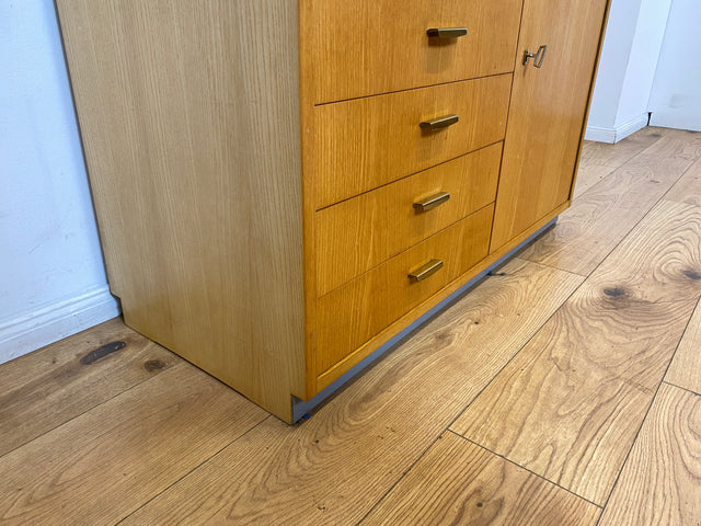 WMK I DDR Designer Schreibschrank 605 von Bruno Knoblauch für VEB Hellerau aus 1968 in Esche I Sekretär Bücherregal Regal Highboard Regalwand Bücherschrank Mid-Century Vintage I Berlin Bremen Essen