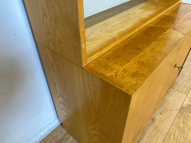 WMK I Heller Designer Bücherschrank 605 von Bruno Knoblauch für VEB Hellerau aus 1968 in Esche I Bücherregal Regal Highboard Regalwand Stringregal Kommode Mid-Century Vintage DDR I Berlin Köln Hamburg