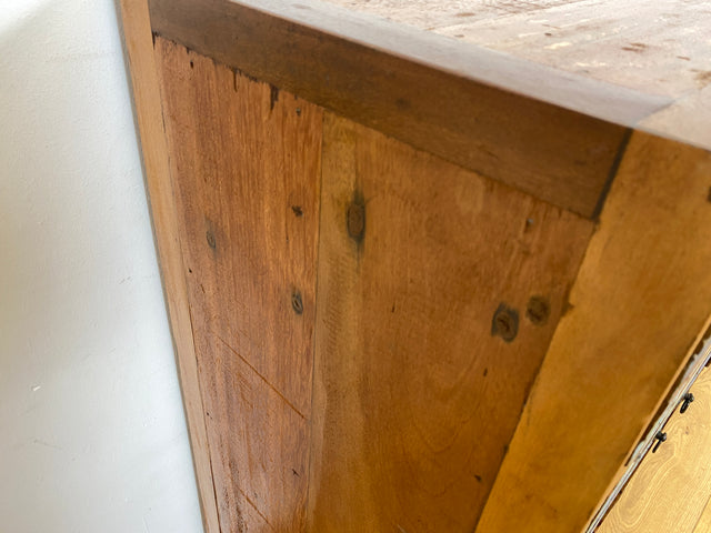 Boatwood by WMK I Bunterschönes und detailreiches Sideboard mit Schubladen , ein aus altem Bootsholz handgefertigtes Unikat aus massivem Teakholz # Kommode Schrank Anrichte Flur Wäsche Bootsmöbel Teak