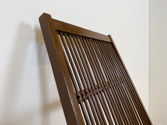 WMK # WMK Stilvoller und gut erhaltener Designer Schaukelstuhl von Selman Selmanagic für VEB Hellerau mit roter Polsterung # Stuhl Sessel Lesesessel Rocking Chair Mid-Century Retro DDR Vintage 60er