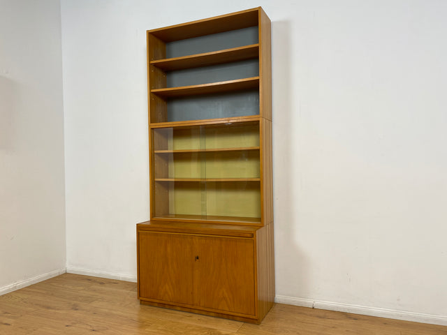 WMK I Stilvoller Designer Bücherschrank aus 1960ern von Bruno Knoblauch für VEB Hellerau I Bücherregal Regal Sekretär Highboard Regalwand Vitrine Büchervitrine Vintage Mid-Century DDR Berlin Hannover