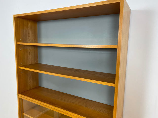 WMK I Stilvoller Designer Bücherschrank aus 1960ern von Bruno Knoblauch für VEB Hellerau I Bücherregal Regal Sekretär Highboard Regalwand Vitrine Büchervitrine Vintage Mid-Century DDR Berlin Hannover