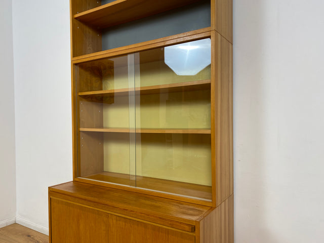 WMK I Stilvoller Designer Bücherschrank aus 1960ern von Bruno Knoblauch für VEB Hellerau I Bücherregal Regal Sekretär Highboard Regalwand Vitrine Büchervitrine Vintage Mid-Century DDR Berlin Hannover