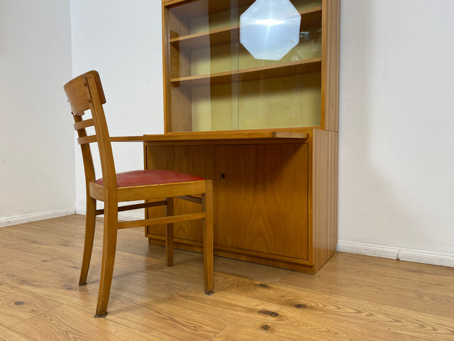 WMK I Stilvoller Designer Bücherschrank aus 1960ern von Bruno Knoblauch für VEB Hellerau I Bücherregal Regal Sekretär Highboard Regalwand Vitrine Büchervitrine Vintage Mid-Century DDR Berlin Hannover