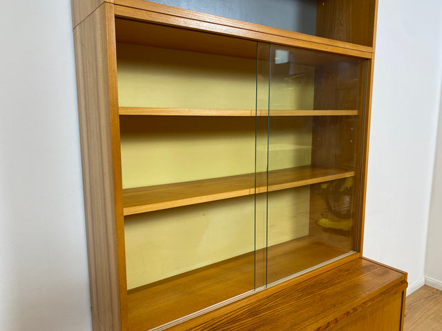 WMK I Stilvoller Designer Bücherschrank aus 1960ern von Bruno Knoblauch für VEB Hellerau I Bücherregal Regal Sekretär Highboard Regalwand Vitrine Büchervitrine Vintage Mid-Century DDR Berlin Hannover